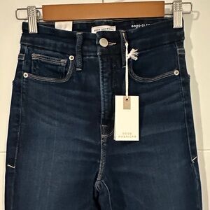 Good American High Rise Dark Indigo Jeans